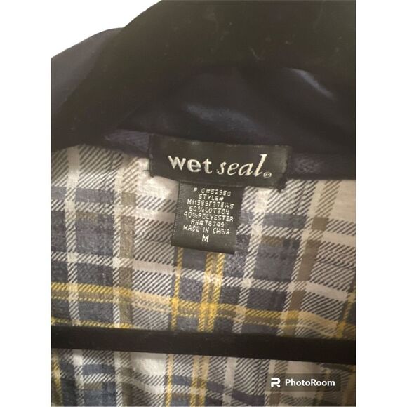 ✨Wetseal Navy Belted Jacket✨ - Picture 3 of 3